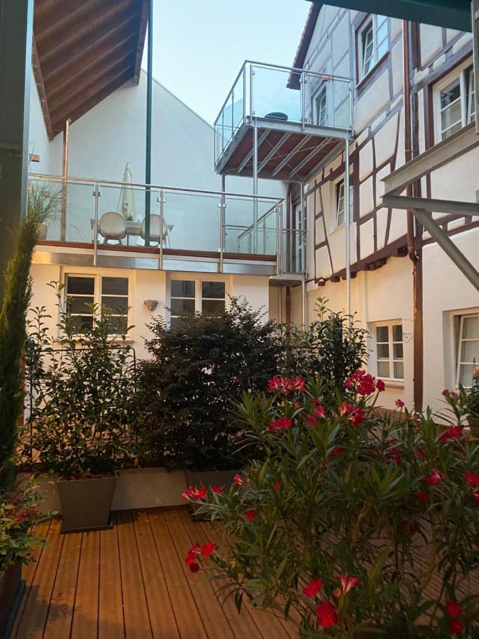 Das Schiefe Haus - Wohnung "Altstadt" Heppenheim  ภายนอก รูปภาพ